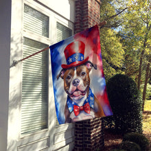 Load image into Gallery viewer, Staffordshire Bull Terrier Patriotic American House Flag