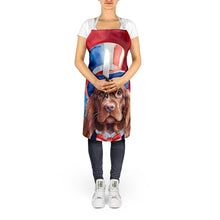 Load image into Gallery viewer, Sussex Spaniel Patriotic American Apron – Artist-Designed Kitchen, BBQ &amp; Craft Apron