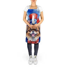 Load image into Gallery viewer, Tibetan Spaniel Patriotic American Apron – Artist-Designed Kitchen, BBQ &amp; Craft Apron