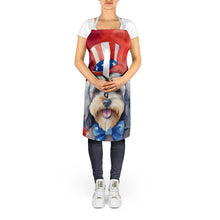 Load image into Gallery viewer, Tibetan Terrier Patriotic American Apron – Artist-Designed Kitchen, BBQ &amp; Craft Apron