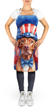 Load image into Gallery viewer, Vizsla Patriotic American Apron – Artist-Designed Kitchen, BBQ &amp; Craft Apron