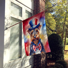 Load image into Gallery viewer, Welsh Terrier Patriotic American House Flag