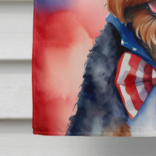 Load image into Gallery viewer, Welsh Terrier Patriotic American House Flag