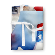 Load image into Gallery viewer, Westie Patriotic American Apron – Artist-Designed Kitchen, BBQ &amp; Craft Apron
