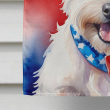 Load image into Gallery viewer, Westie Patriotic American House Flag