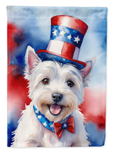 Load image into Gallery viewer, Westie Patriotic American House Flag