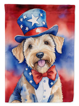 Load image into Gallery viewer, Wheaten Terrier Patriotic American House Flag