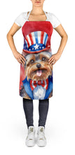 Load image into Gallery viewer, Yorkshire Terrier Patriotic American Apron – Artist-Designed Kitchen, BBQ &amp; Craft Apron