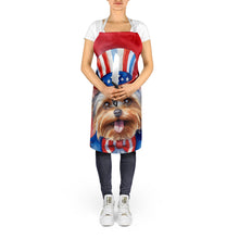 Load image into Gallery viewer, Yorkshire Terrier Patriotic American Apron – Artist-Designed Kitchen, BBQ &amp; Craft Apron