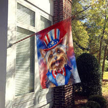 Load image into Gallery viewer, Yorkshire Terrier Patriotic American House Flag