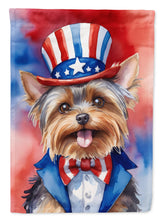 Load image into Gallery viewer, Yorkshire Terrier Patriotic American House Flag