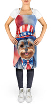 Load image into Gallery viewer, Yorkshire Terrier Patriotic American Apron – Artist-Designed Kitchen, BBQ &amp; Craft Apron