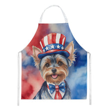 Load image into Gallery viewer, Yorkshire Terrier Patriotic American Apron – Artist-Designed Kitchen, BBQ &amp; Craft Apron