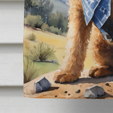 Load image into Gallery viewer, Airedale Terrier Cowboy Welcome House Flag