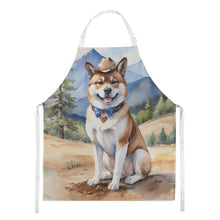Load image into Gallery viewer, Akita Cowboy Welcome Apron – Artist-Designed Kitchen, BBQ &amp; Craft Apron