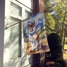 Load image into Gallery viewer, Akita Cowboy Welcome House Flag