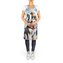 Load image into Gallery viewer, Alaskan Malamute Cowboy Welcome Apron – Artist-Designed Kitchen, BBQ &amp; Craft Apron
