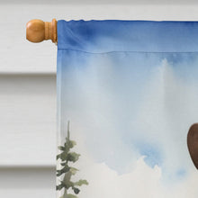 Load image into Gallery viewer, Alaskan Malamute Cowboy Welcome House Flag