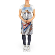 Load image into Gallery viewer, American Eskimo Cowboy Welcome Apron – Artist-Designed Kitchen, BBQ &amp; Craft Apron