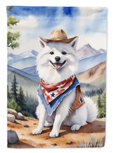 Load image into Gallery viewer, American Eskimo Cowboy Welcome House Flag
