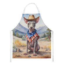 Load image into Gallery viewer, American Hairless Terrier Cowboy Welcome Apron – Artist-Designed Kitchen, BBQ &amp; Craft Apron