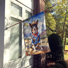 Load image into Gallery viewer, Australian Cattle Dog Cowboy Welcome House Flag