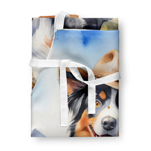 Load image into Gallery viewer, Australian Shepherd Cowboy Welcome Apron – Artist-Designed Kitchen, BBQ &amp; Craft Apron
