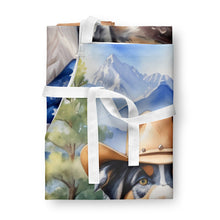 Load image into Gallery viewer, Australian Shepherd Cowboy Welcome Apron – Artist-Designed Kitchen, BBQ &amp; Craft Apron