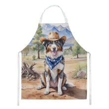 Load image into Gallery viewer, Australian Shepherd Cowboy Welcome Apron – Artist-Designed Kitchen, BBQ &amp; Craft Apron