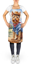 Load image into Gallery viewer, Australian Terrier Cowboy Welcome Apron – Artist-Designed Kitchen, BBQ &amp; Craft Apron
