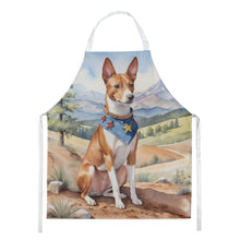 Load image into Gallery viewer, Basenji Cowboy Welcome Apron – Artist-Designed Kitchen, BBQ &amp; Craft Apron