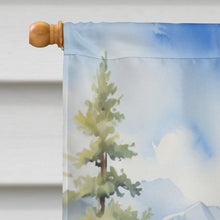 Load image into Gallery viewer, Basenji Cowboy Welcome House Flag