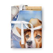 Load image into Gallery viewer, Beagle Cowboy Welcome Apron – Artist-Designed Kitchen, BBQ &amp; Craft Apron