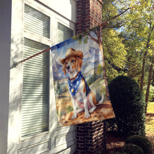 Load image into Gallery viewer, Beagle Cowboy Welcome House Flag