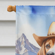 Load image into Gallery viewer, Beagle Cowboy Welcome House Flag