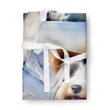 Load image into Gallery viewer, Bearded Collie Cowboy Welcome Apron – Artist-Designed Kitchen, BBQ &amp; Craft Apron