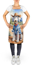 Load image into Gallery viewer, Bedlington Terrier Cowboy Welcome Apron – Artist-Designed Kitchen, BBQ &amp; Craft Apron