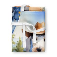 Load image into Gallery viewer, Bedlington Terrier Cowboy Welcome Apron – Artist-Designed Kitchen, BBQ &amp; Craft Apron