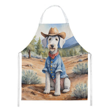 Load image into Gallery viewer, Bedlington Terrier Cowboy Welcome Apron – Artist-Designed Kitchen, BBQ &amp; Craft Apron