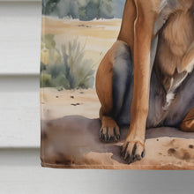 Load image into Gallery viewer, Belgian Malinois Cowboy Welcome House Flag