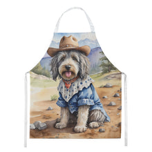 Load image into Gallery viewer, Bergamasco Sheepdog Cowboy Welcome Apron – Artist-Designed Kitchen, BBQ &amp; Craft Apron