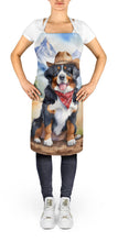 Load image into Gallery viewer, Bernese Mountain Dog Cowboy Welcome Apron – Artist-Designed Kitchen, BBQ &amp; Craft Apron