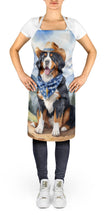Load image into Gallery viewer, Bernese Mountain Dog Cowboy Welcome Apron – Artist-Designed Kitchen, BBQ &amp; Craft Apron