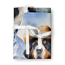 Load image into Gallery viewer, Bernese Mountain Dog Cowboy Welcome Apron – Artist-Designed Kitchen, BBQ &amp; Craft Apron