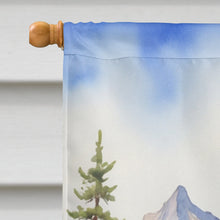 Load image into Gallery viewer, Black and Tan Coonhound Cowboy Welcome House Flag