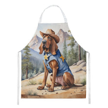 Load image into Gallery viewer, Bloodhound Cowboy Welcome Apron – Artist-Designed Kitchen, BBQ &amp; Craft Apron
