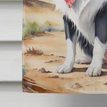 Load image into Gallery viewer, Border Collie Cowboy Welcome House Flag