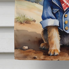 Load image into Gallery viewer, Border Terrier Cowboy Welcome House Flag