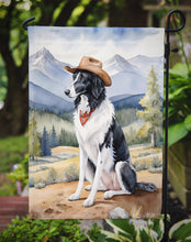 Load image into Gallery viewer, Borzoi Cowboy Welcome Garden Flag – Western Dog Yard Decor with Mountain Landscape