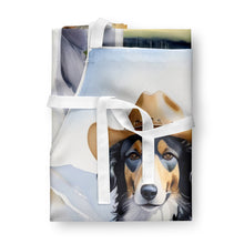 Load image into Gallery viewer, Borzoi Cowboy Welcome Apron – Artist-Designed Kitchen, BBQ &amp; Craft Apron